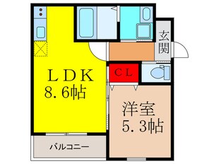 フジパレス吉田WESTの物件間取画像